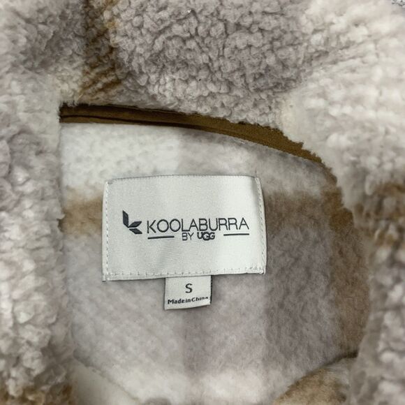 Koolaburra UGG Brushed Back Oversized Sherpa Cozy Shacket Birch Size Small - Picture 13 of 14